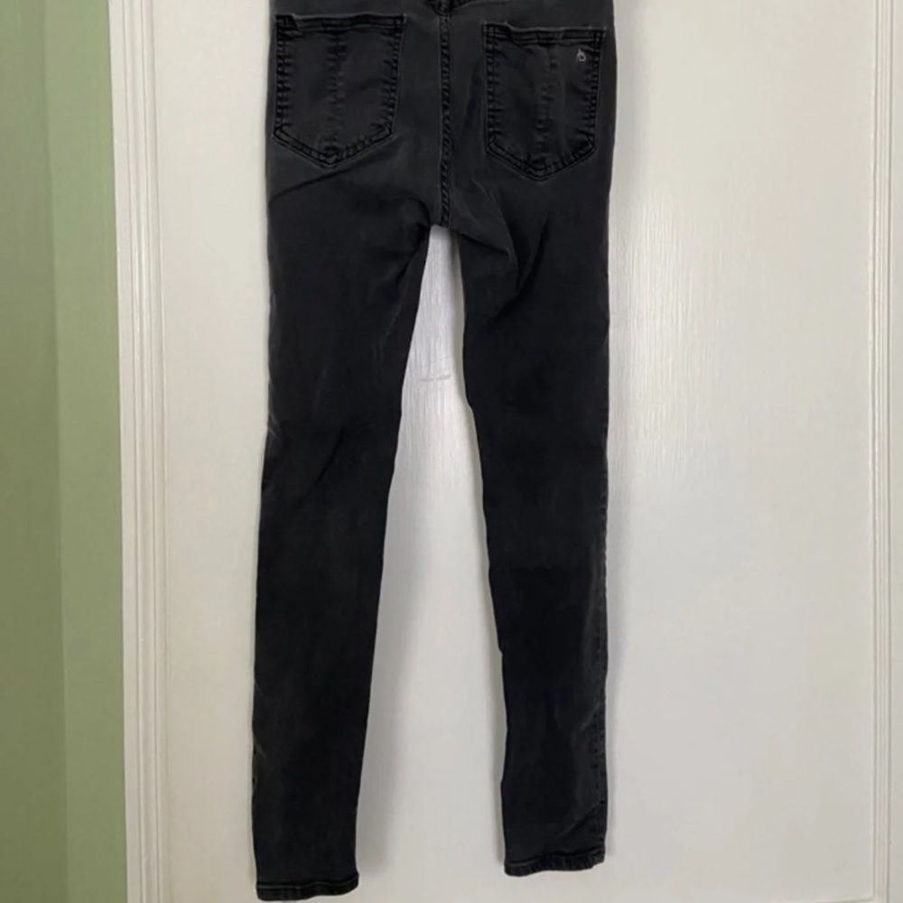 Rag & Bone faded black skinny jeans